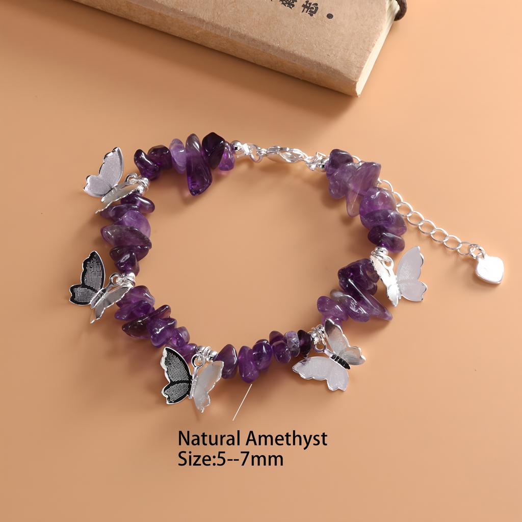 925 Silver Multicolour Bead Bracelet For Women Three Layers Geometry Drip Glaze Versatile Jewelry Dropship