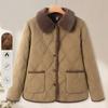 Mother's Autumn and Winter Jacket Plus Velvet Thickened Small Padded Jacket Women's Western Style High-grade Suit