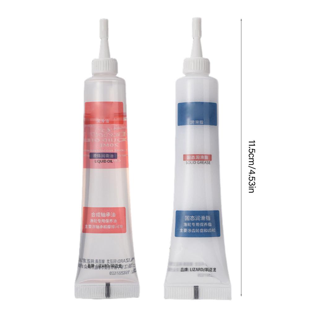 20ml Fishing Reel Lubricant Grease Oil Combo Rusts Protecting Maintenance for Smooth Casting and Longevity