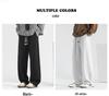 Men's Korean Relaxed Wide-Leg Velvet Sweatpants for Autumn and Winter