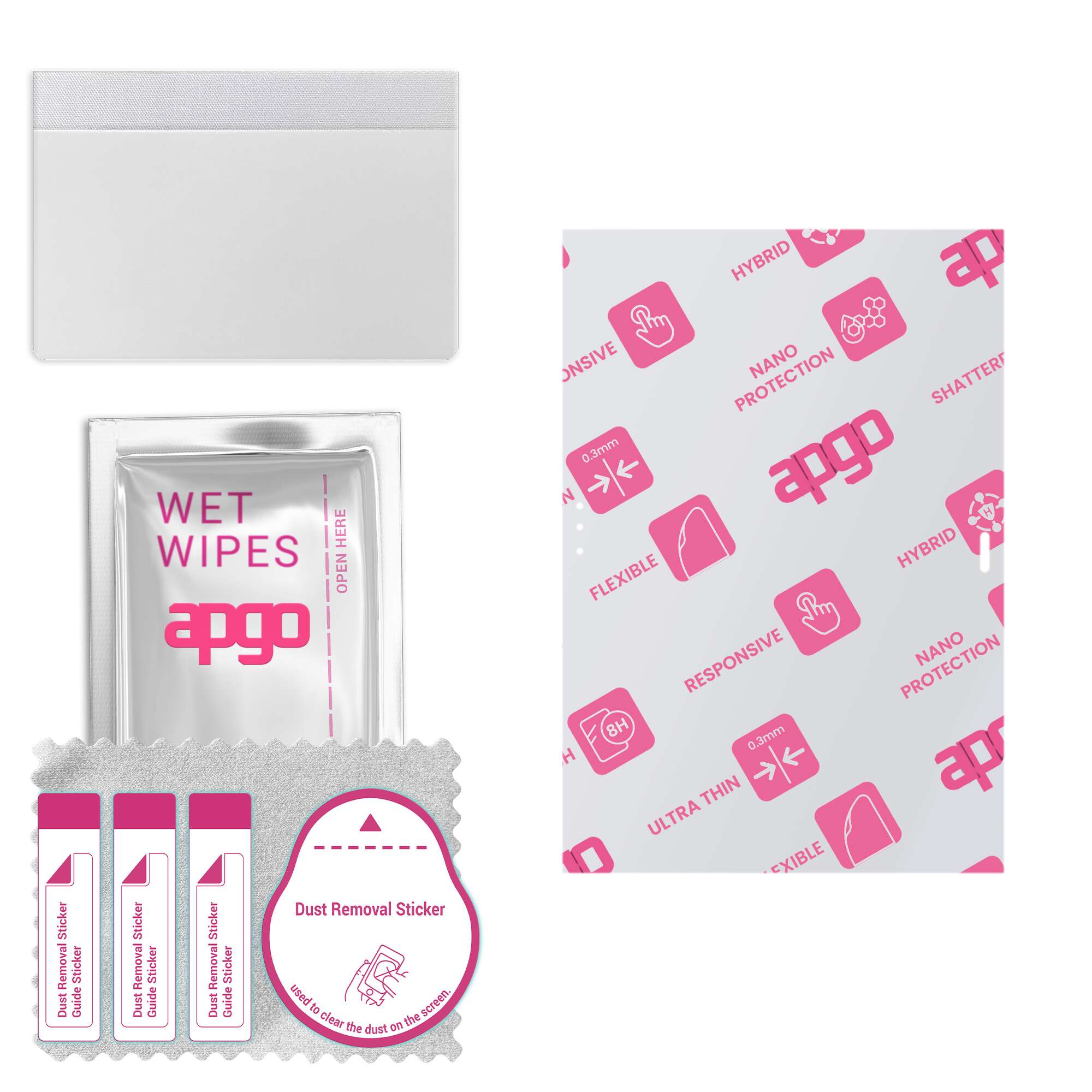 

apgo Ultra-Clear Hybrid protective glass compatible with Lenovo Tab 4 10 Plus, flexible nano glass, great replacement for tempered glass, scratch-resi