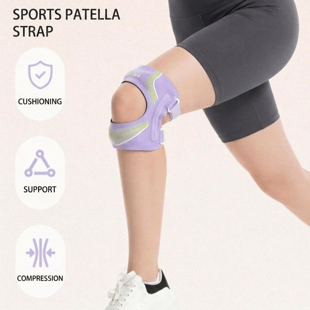 Adjustable Silicone Patella Compression Patella Strap Patellar Protection Knee Pad Climbing