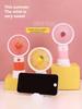 Mobile phone stand Small fan Handheld usb charging mini fruit portable office student electric fan