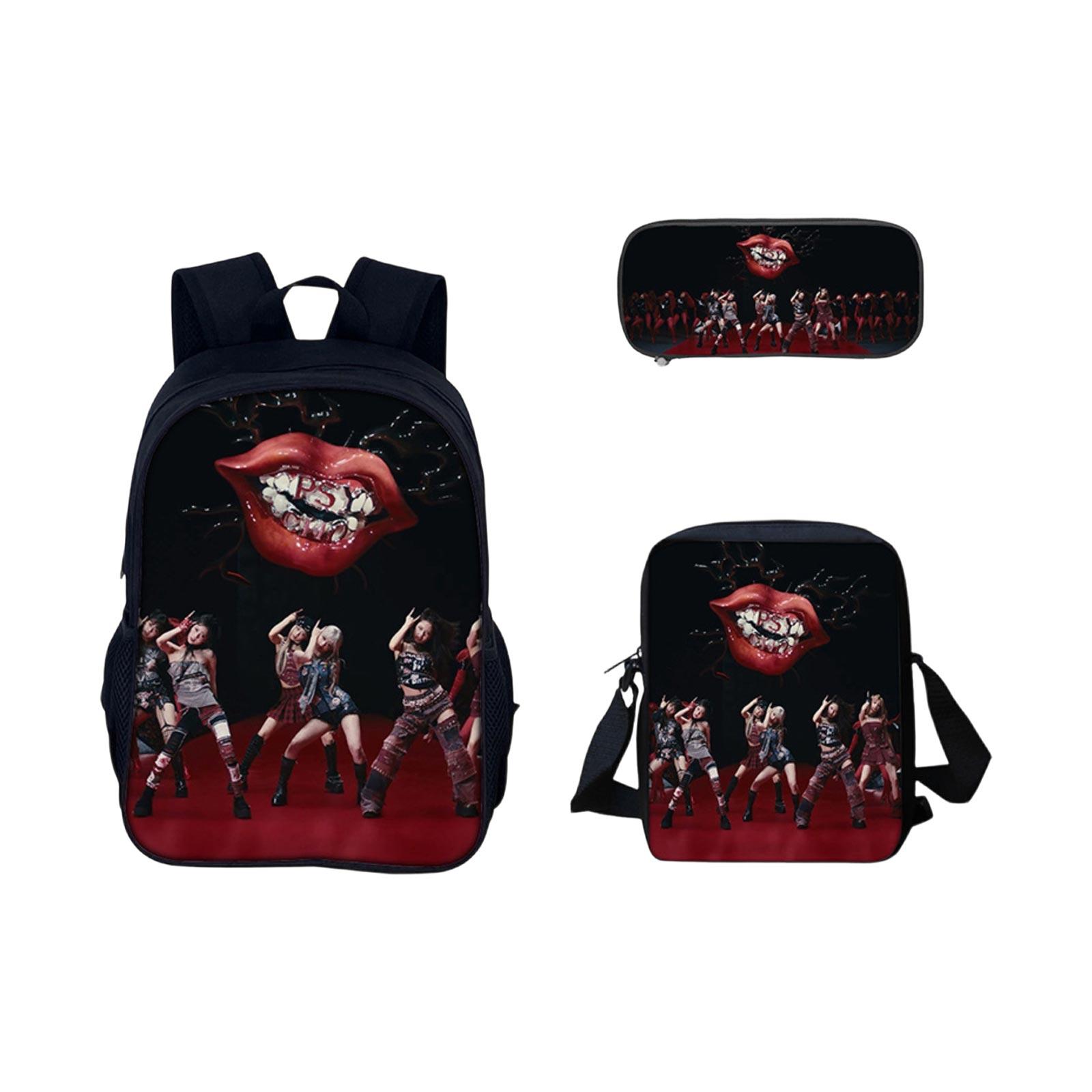 

Elementary School Cartoon Backpack And Peripheral Backpack Three Piece Set One Size