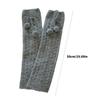 Fashionable Plush Balls Bows Adorned Leg Warmers for Women's Cable Knitted Stretchy Leg Covers Sleeves Calf Socks