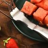 2-in-1 Watermelon Fork Cutter Stainless Steel Comfortable Grip Watermelon Fork Slicer Portable Rust-proof Watermelon Cube Cutter