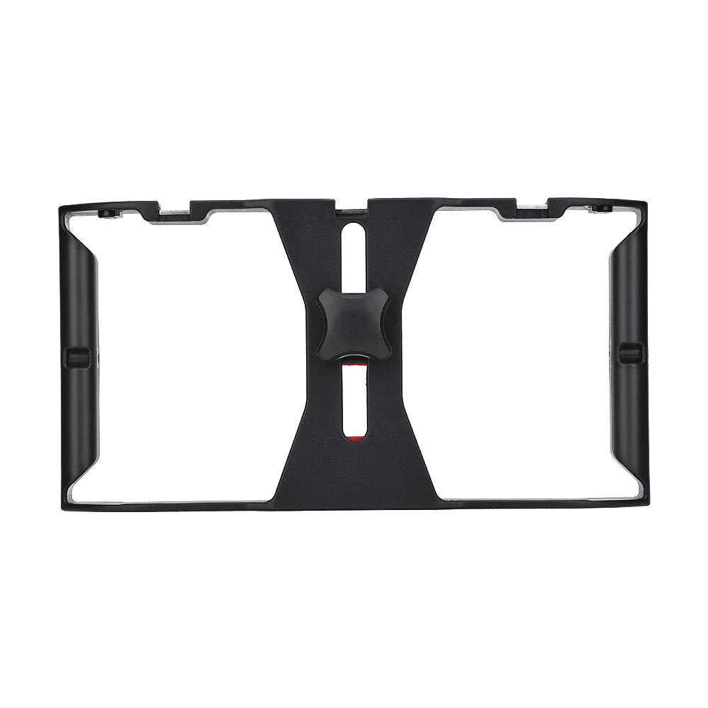 Portable Dual Hanlde Handheld Phone Adjustable Stabilizer Support Recording Rig