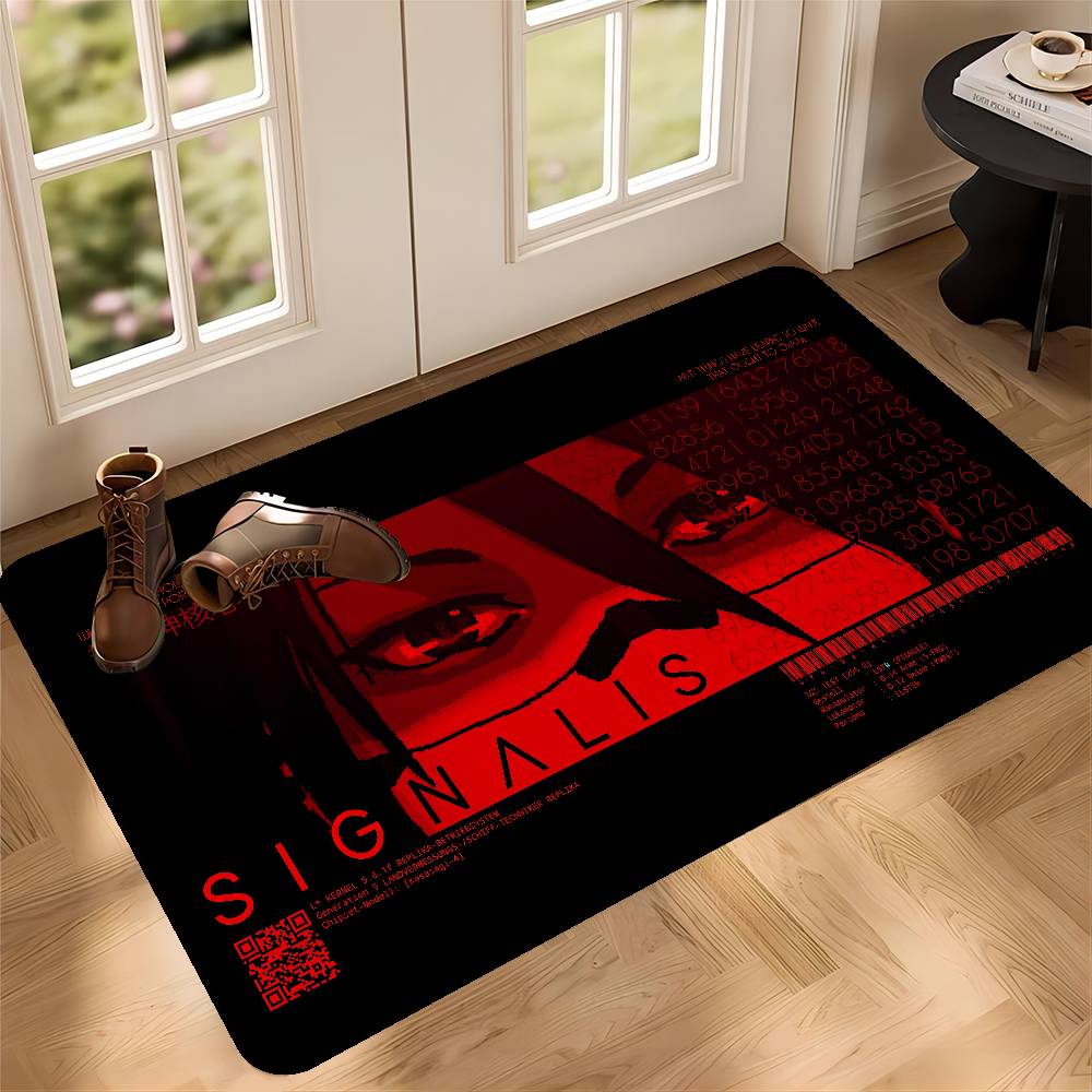 

Game S-Signalis Entrance Door Mat Nordic Style Home Doormat Bathroom-Toilet Mats Bedroom Hotel Decor Mat 50x80cm