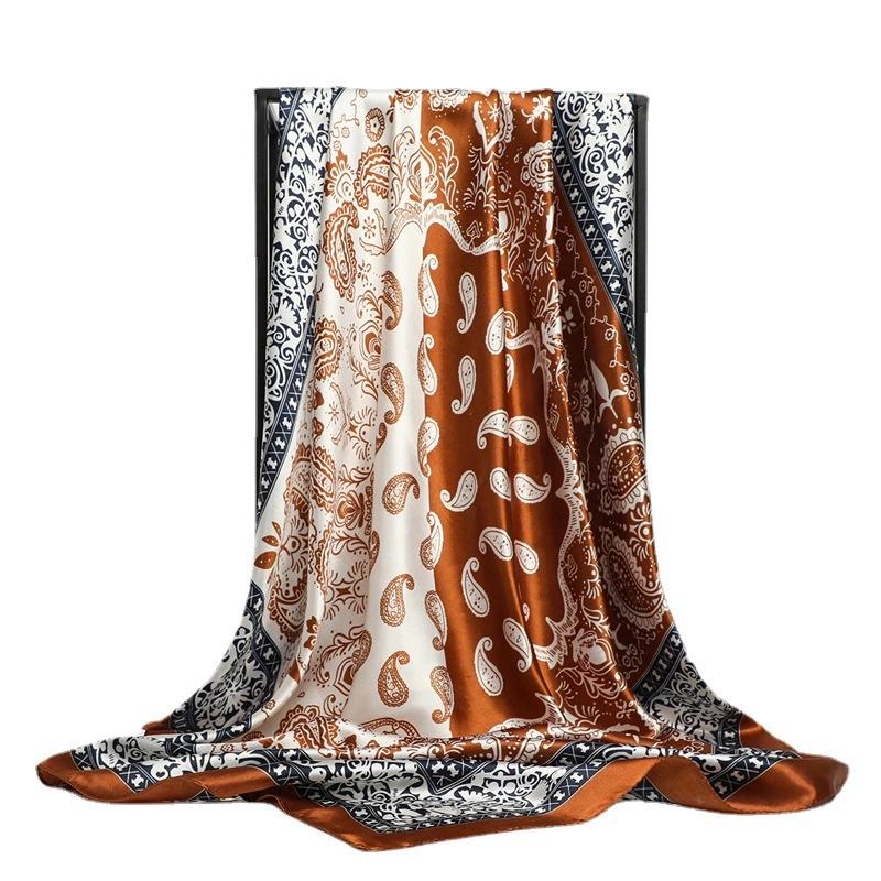 90CM Women Fashion Square Lady Shawl Colorful Lace Scarf Female Tassel Shawls Scarves Spring Summer Photo Props Accessories