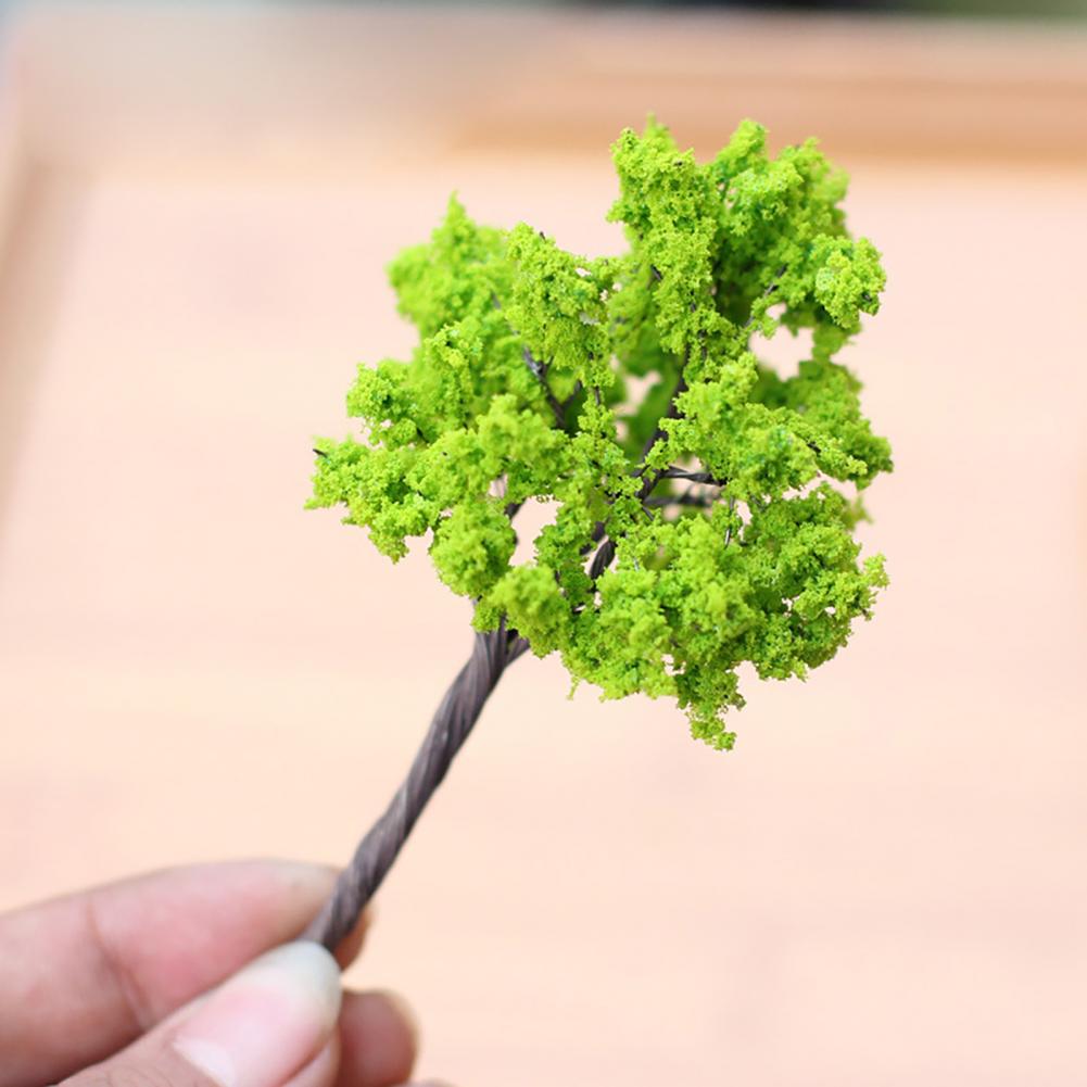 Moss Garden Embellishments Model Trees Diy Micro Landscape Ornaments Decorative Miniature Blossom Trees Artificial for Crafts