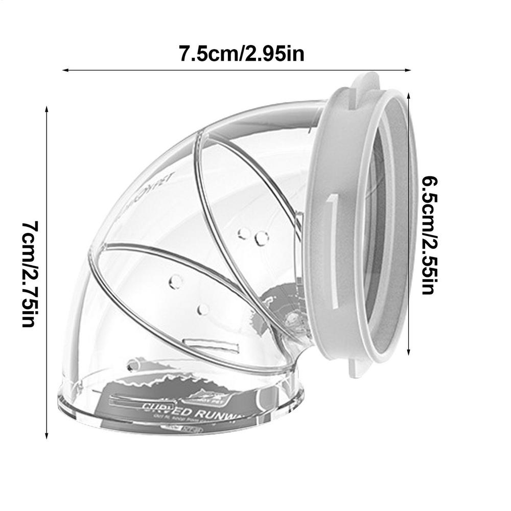 Clear Hamster Tunnels Excercise Pet Cage Tunnel Playground Hamster Toy Multifunctional Sturdy Practical Play Tube Exercise Toy