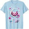 Space Adventure Kawaii Axolotl T-Shirt