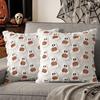Halloween Pumpkin Ghost Pillow Cover Soft Plush Pillowcase Farmhouse Throw Cushion Case Halloween Porch Decorations