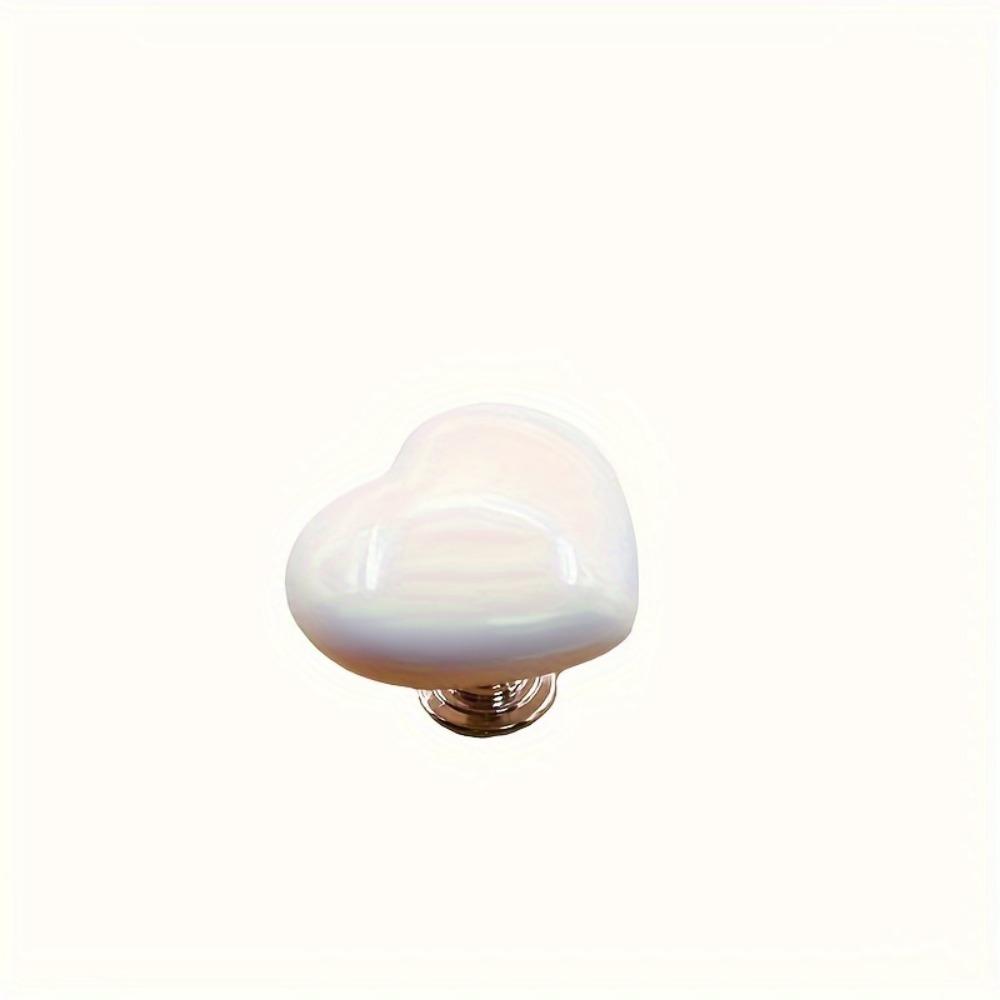 1pc Heart-Shaped Toilet Press Button, Creative Love Heart Design Push Switch for Bathing Room Tools