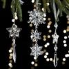 Five-pointed Stars Christmas Tree Decoration Snowflake Transparent Christmas Bell