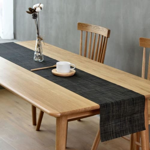 HAPPY SINGU RABO Table Runner [Professional Grade] Table Center Bridge Runner PVC [Waterproof, Water-Repellent, Oil-Resistant, and Anti-Slip] Nordic,