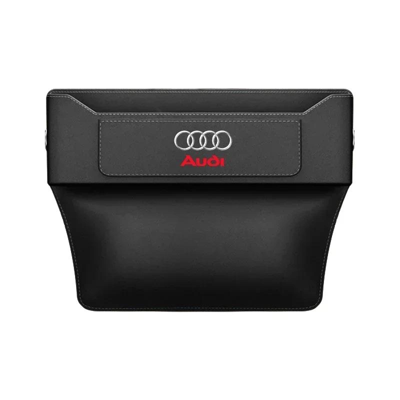 Car Seat Gap Storage Box For Q2 A1 A3 A4 A5 A6 A7 A8 Q3 Q5 Q7 Q8 TTS ABT Storage Bag Organizer Auto Storage Box Accessories
