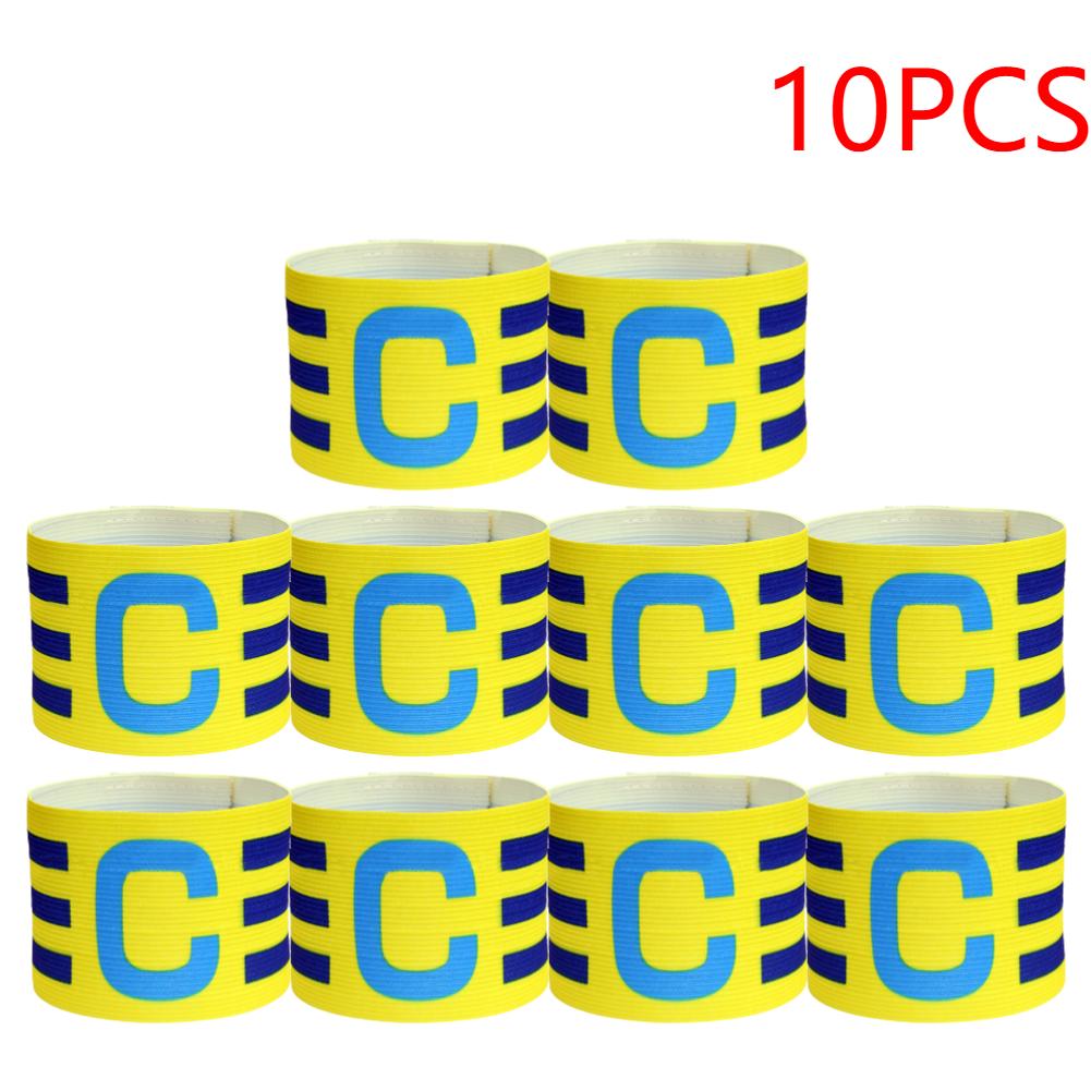7-10pcs Football Captain Armband Soccer Arm Band Leader Competition Soccer Captain Group Armband Football Training For Kid Adult