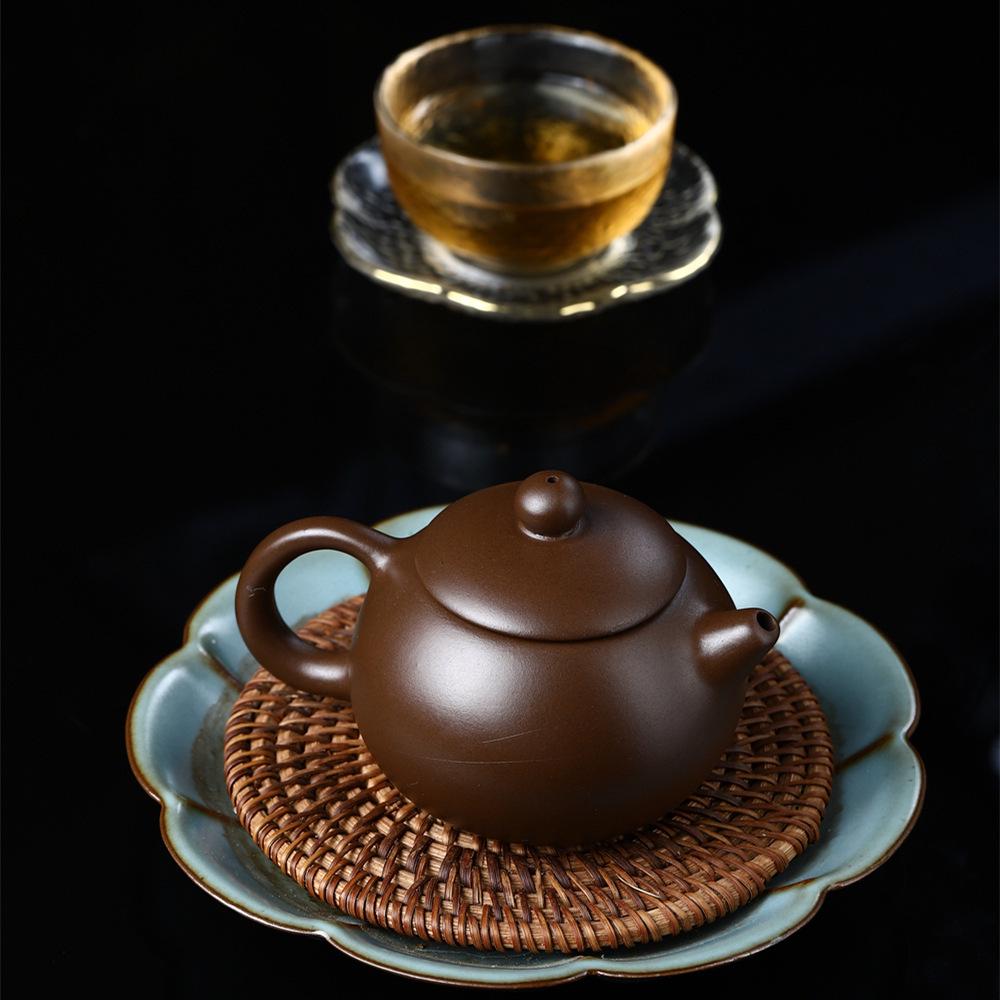 Handmade Yixing Zisha Purple Clay Xi Shi Teapot - Small Capacity Kung Fu Tea Brewing Set for Collectors and Households