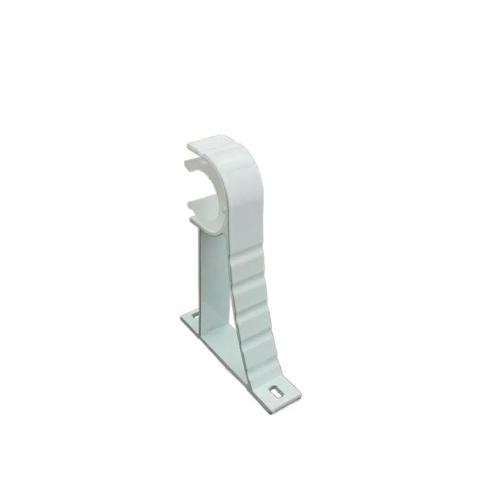 

1PC Curtain Rod Holder Single Hang Aluminum Alloy Curtain Fixing Clip Hook Roman Rod Bracket without Screws Window Hardware Tool бежевий