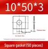 Thick Galvanized Square Iron Washer with Hole for M6-M24 Curtain Wall Use
