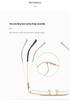 Men's Retro Anti-Blue Light Photochromic Glasses with Double Bridge Metal Frame, Suitable for Prescription Lenses