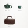 Travel Chinese Tea Set 1 Teapot 4 Cups Outdoor Portable Bag Kung Fu Green Tea Set Household Tea Making Handheld Gift 2025 New