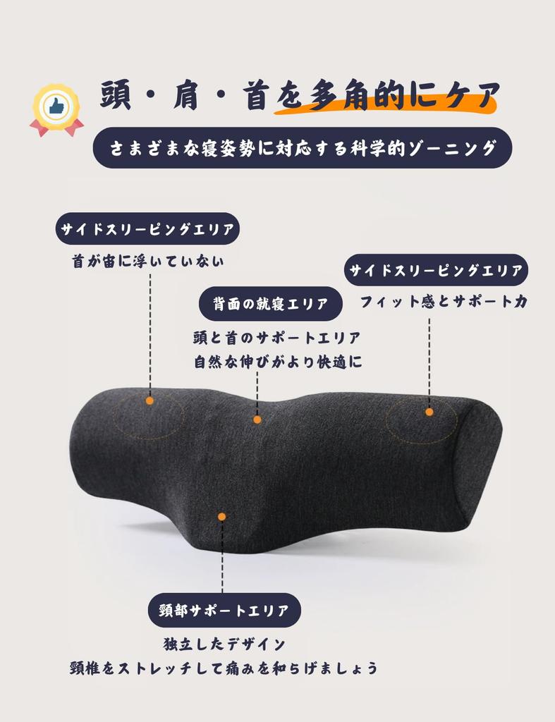 3D Zone Relax Neck Neck Stretching Neck Relaxation Pillow with Memory Soft and Antibacterial and Breathable A Popular Gift for and Respect for the