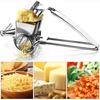 Cheese Grater, Stainless Steel Rotary Cheese Graters Shredder Handheld, Kitchen Grater for Cheese Ginger Vegetables