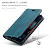 Für iPhone 13 mini Vintage Leder Flip Wallet Hülle mit RFID-blockierendem Kartenschlitz, Mattes Retro Folio Cover für Damen Herren (4 Farben)