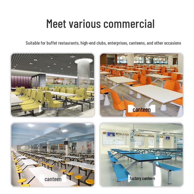 OEING A8 Melamine 6-Compartment Food Tray