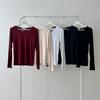 New ArriVals Open Run Women V Neck Long sleeVe T shirT Basic Design