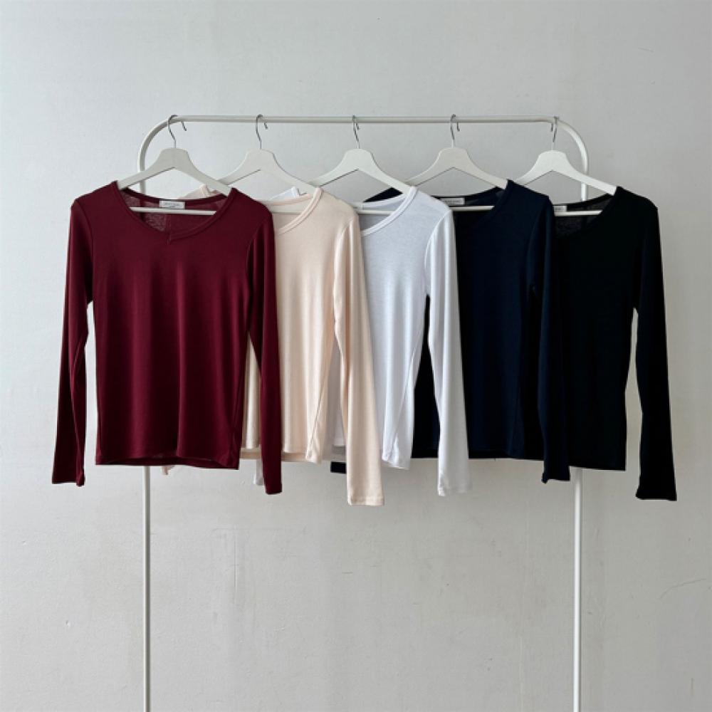 New ArriVals Open Run Women V Neck Long sleeVe T shirT Basic Design
