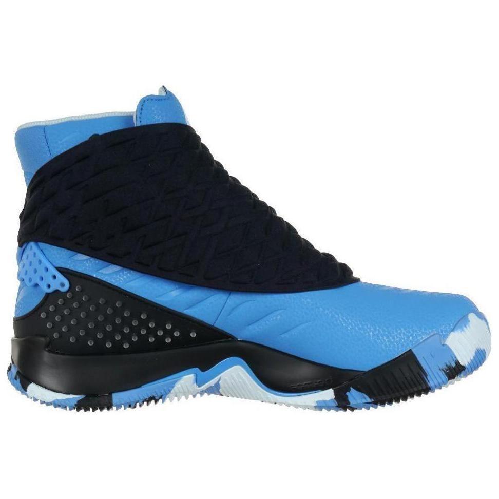 adidas Ball 365 X Comfortable Cushioning Abrasion Resistant High Top Vintage Basketball Shoes Men's Blue Black AQ7782