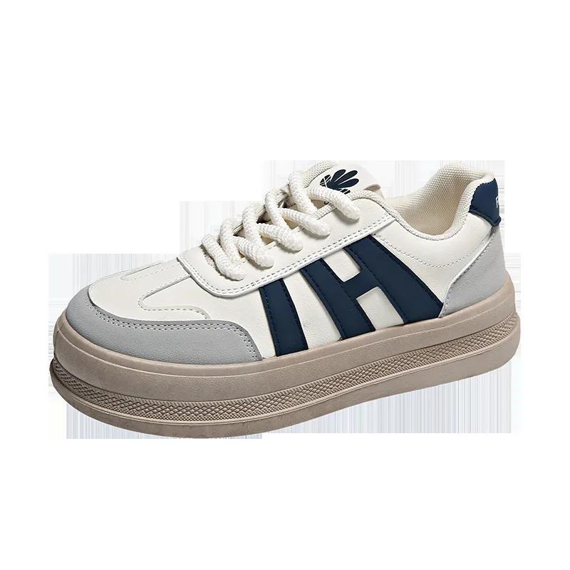 Модные повседневные новые дизайнерские кроссовки на платформе для женщин в стиле ретро, весна-осень, спортивная обувь для досок, женская обувь из искусственной кожи класса люкс для женщин 35