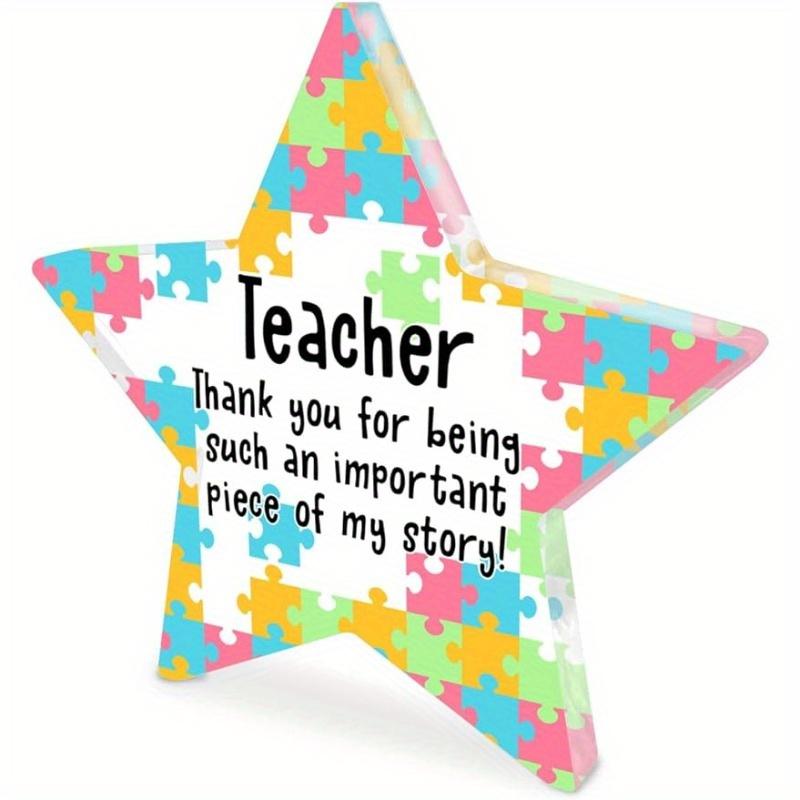 

Teacher Appreciation Keepsake - Thank You & Graduation Acrylic Desk Decor чистый