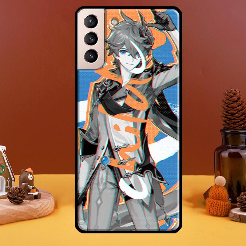 Tartaglia Genshin Impact Phone Case For Samsung Galaxy S21 S22 Ultra Note 20 S8 S9 S10 Note 10 Plus S20 FE Fundas