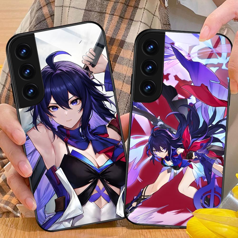 HSR Seele Glas Handyhülle für Samsung Galaxy A56 55 54 53 52 51 36 35 34 23 16 15 5G Buntes Cover