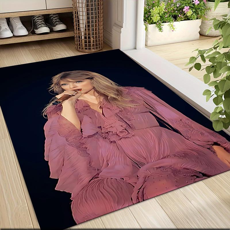 Taylor Swift Performance Carpet Rug Soft Washable Antislip Home Living Room Sofa Mats Personalized Christmas Rug