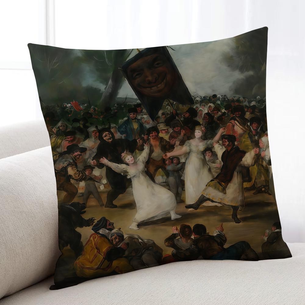 FFrancisco GGoya Spain Art cushion cover Home Bedding Sofa living Room pillowcase Simple Soft Skin Cushion Cover Party Gift