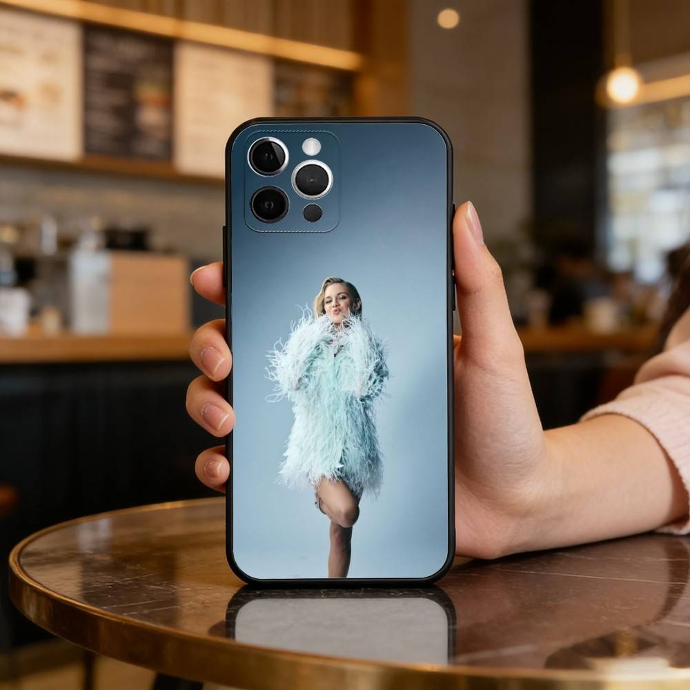 

COOL K-Kelsea Ballerini Phone Case For iPhone 17,16,15,14,13,12,11 Plus,Pro Max,Soft Silicone Black Cover iPhone16plus