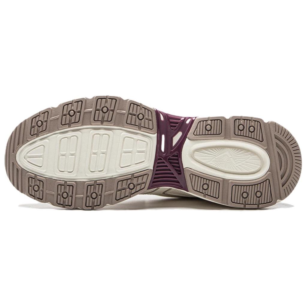 Li Ning P1000 Simple Comfortable Rebound Shock Absorption Low-Top Casual Running Shoes Women Sneaker Off-White Cream Dust AGCU412-2