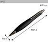 luminio Wooden Mechanical Rare Handcrafted by Made in Japan Thick-Barrel Pencil, 0.5mm, Premium, Wood, Gift, Artisans, (Striped Ebony)