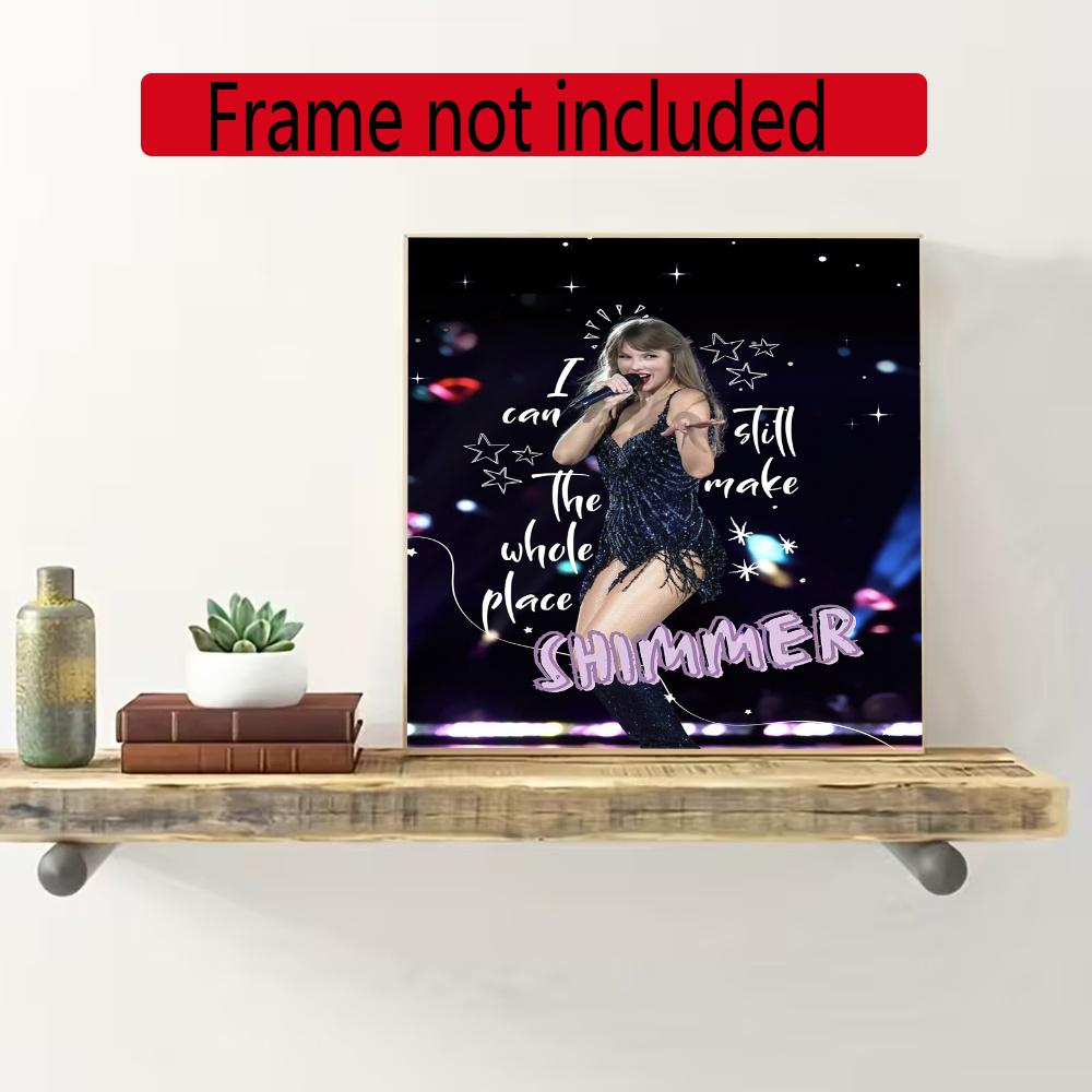 Taylor Swift 5D Diy Diamond Paintings Mosaic Wall Round Diamond Art Painting Kits Embroidery Crystal Accessories Frameless