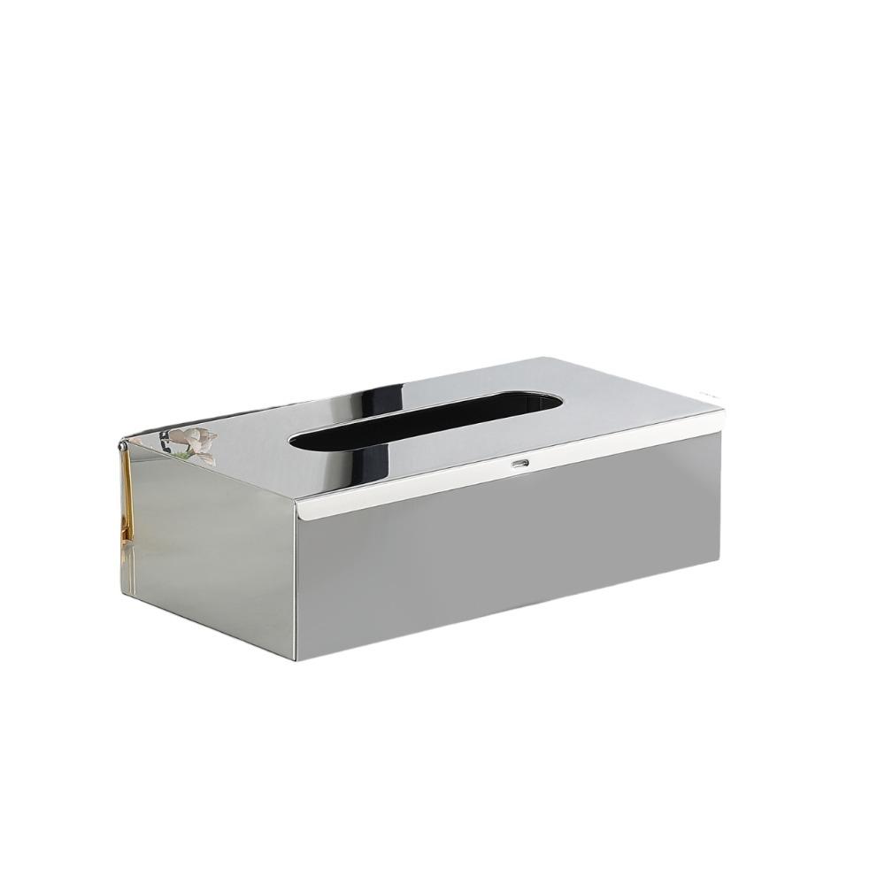 Rectangular Stainless Steel Tissue Box Wall-mounted Waterproof Napkin Storage Box Minimalist Moisture-proof Paper Towel Case Car