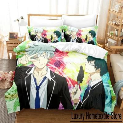 Yamada-kun and the Seven Witches Bedding Set Cartoon Anime Three-piece Set Adult Kid Bedroom Duvet Cover Sets 3D Kawaii Girls