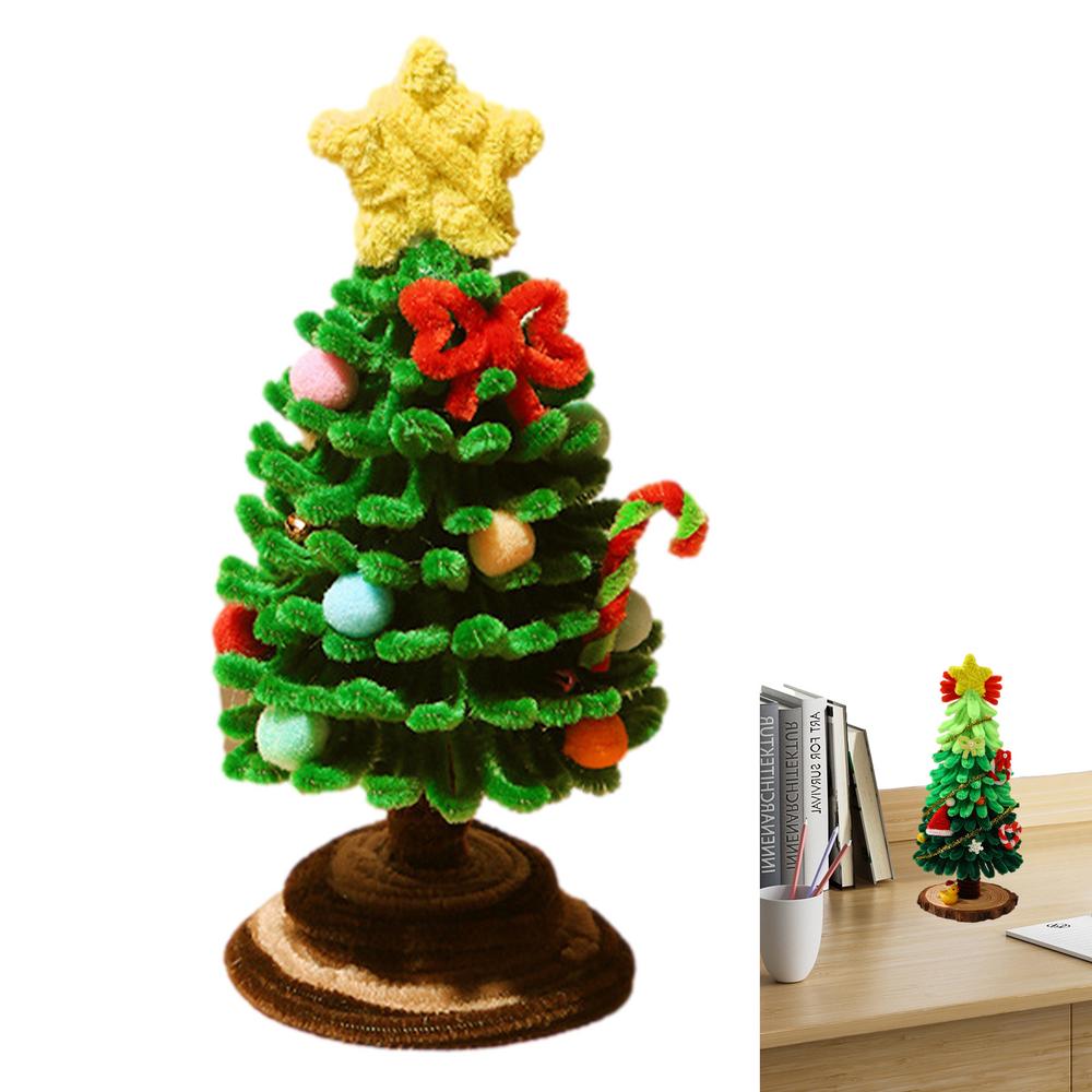 

Christmas Pipe Cleaners Set Christmas Craft Kits For Kids Colored Wool Pipe Cleaners Winter Festival Desk Ornament Craft