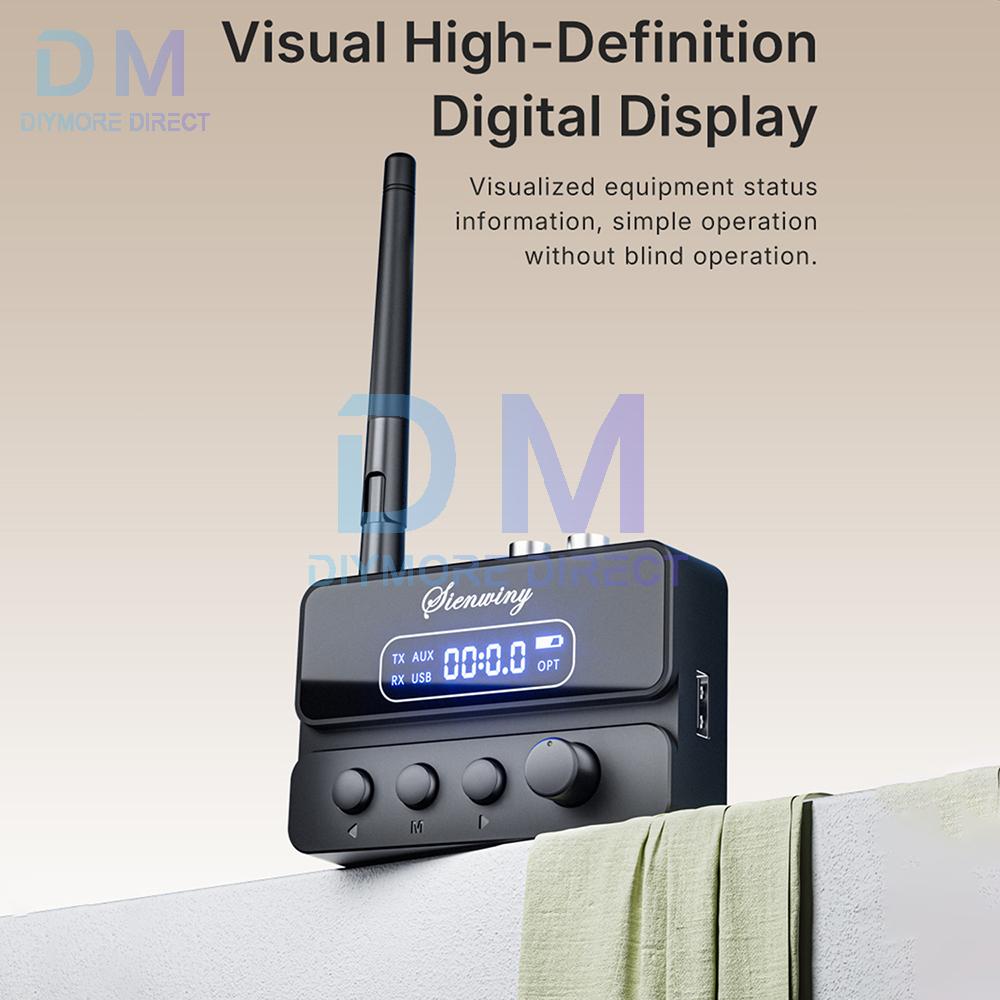 DC5V Bluetooth 5.3 Receiver and Transmitter S3 Combo Emitter, High-Fidelity Audio Transmission Audio Adapter