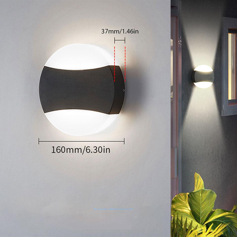 Led Outdoor Wall Light Waterproof IP66  Led Outdoor Lighting Porch Lights Balcony Garden Lights Outdoor Wall Lamp Garden Lights