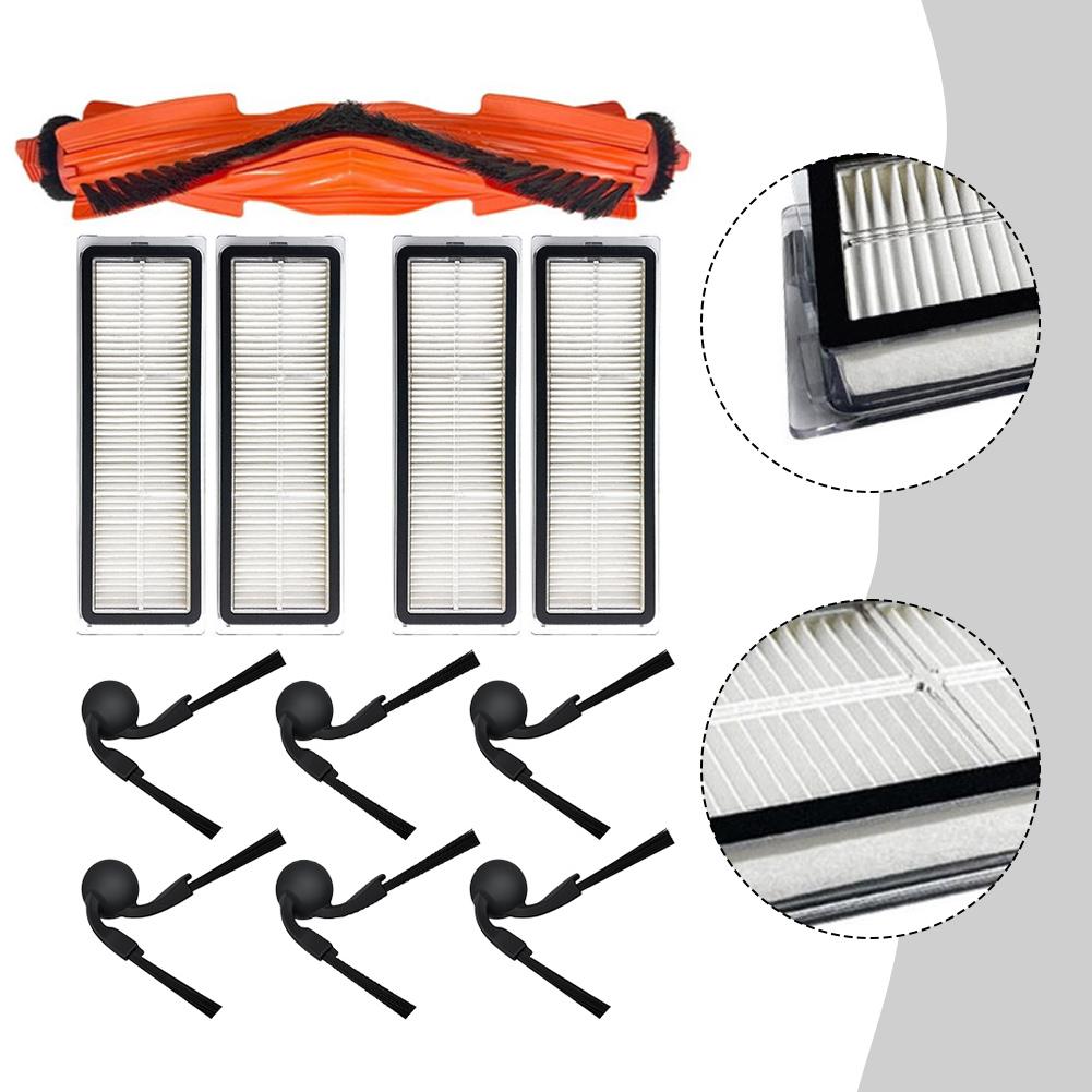 For Xiaomi S40/OV81 Robot Vacuum Cleaner 11pcs Main Roller Brushs Side Brush Filters Accessory Sets